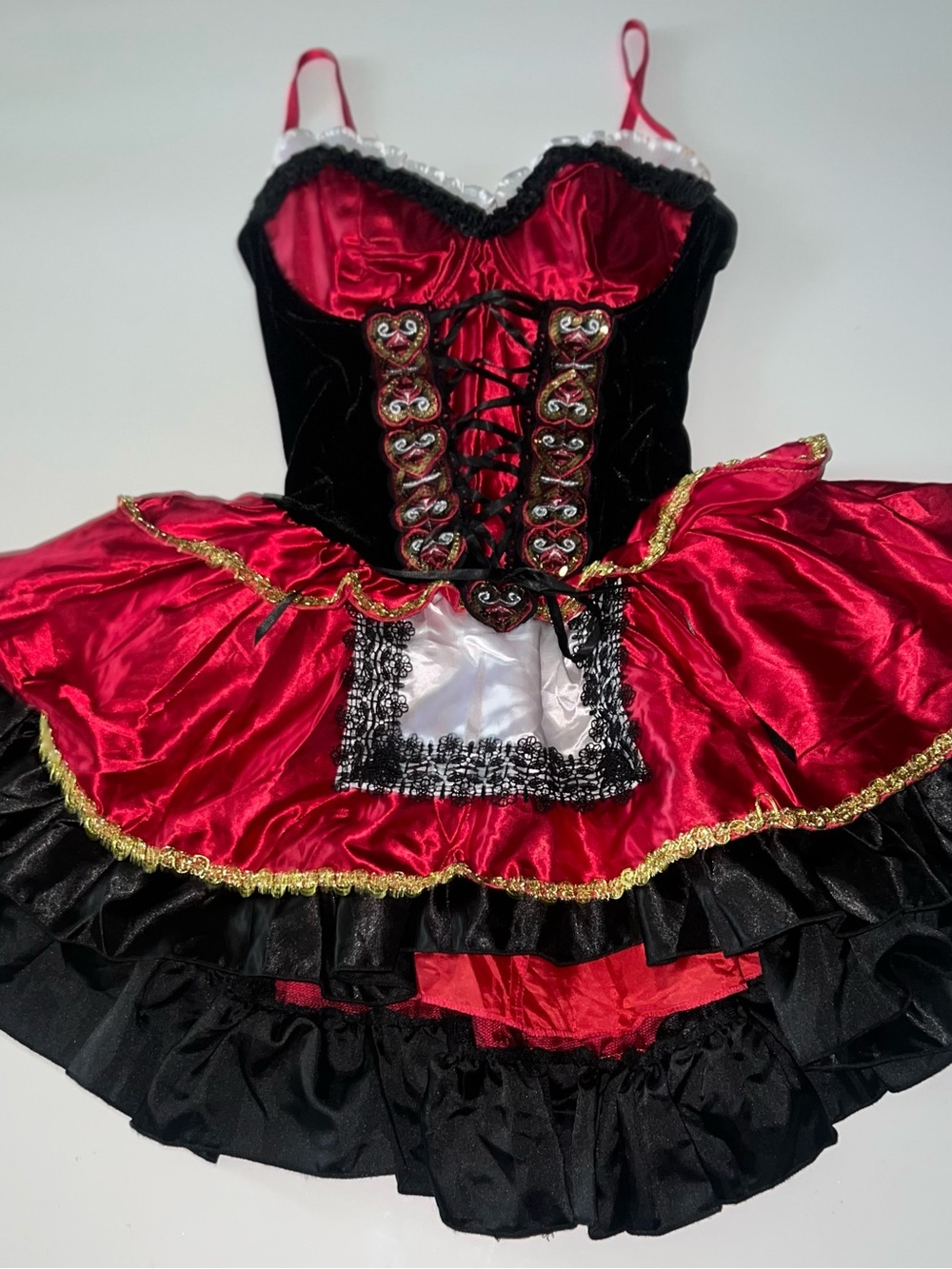 Red and Black Women’s Dress Costume Little Red Riding Hood